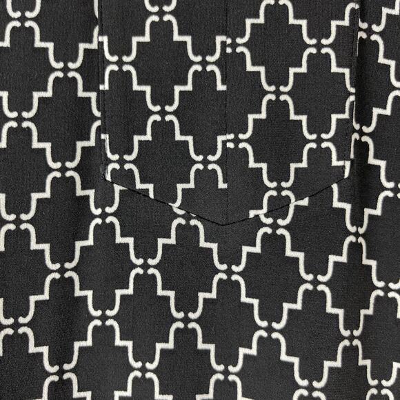 Brooks Brothers 346 Geometric Dress Womens Medium Sheath Allover Print Classic - Picture 7 of 12